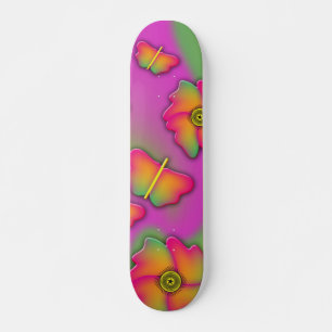 Butterflies & Flowers Skateboard