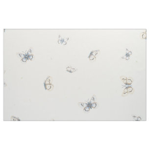 Butterflies Flying in Falling Leaves Fabric