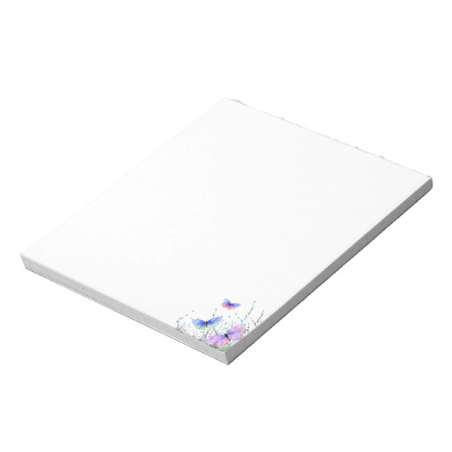 Butterflies Flying in Nature Notepad (Rotated)
