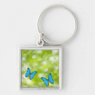 Butterflies flying key ring