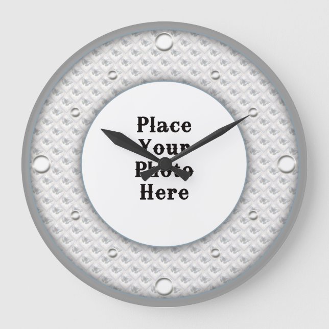 Butterflies Frame Your Photo Wall Clock (Front)