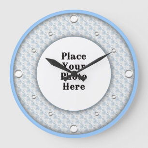 Butterflies Frame Your Photo Wall Clock