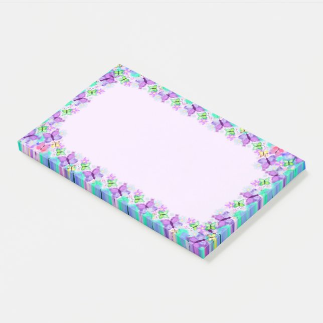 Butterflies Framed Sticky Notes (Angled)