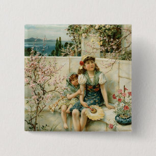 Butterflies, from the Pears Annual, 1910 15 Cm Square Badge