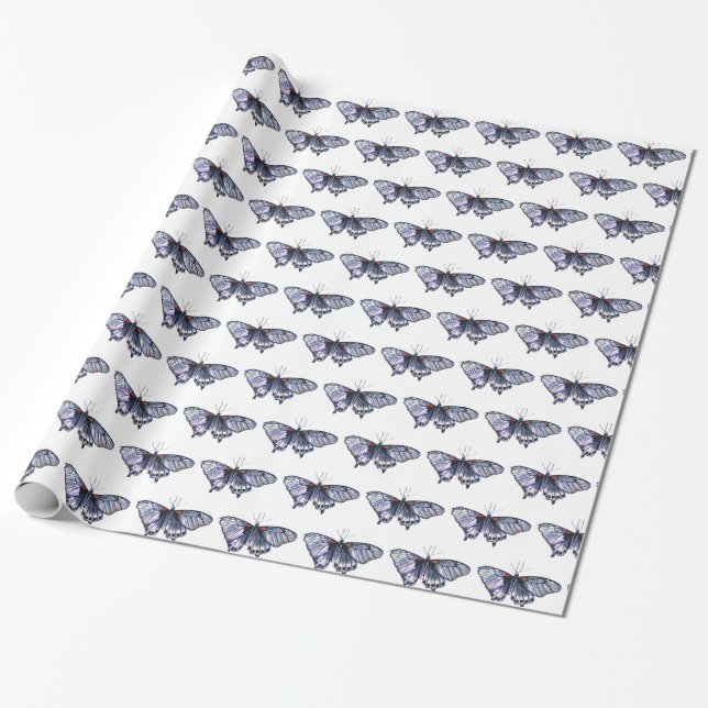 Butterflies Gift Wrap (Unrolled)