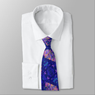Butterflies Heart Neck Tie - Love 