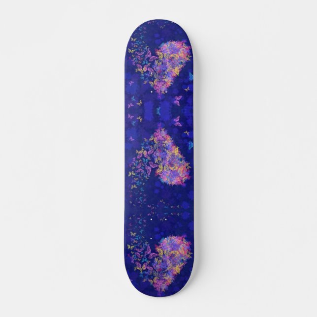 Butterflies Heart Skateboard - Love (Front)