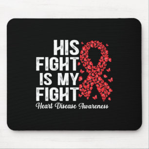 Butterflies His Fight Is My Fight Heart Disease Aw Mouse Pad