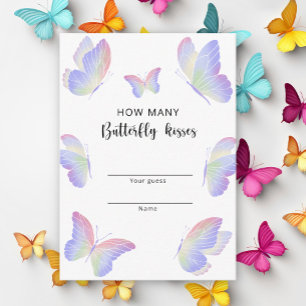 Butterflies - How many butterfly kisses Enclosure Card