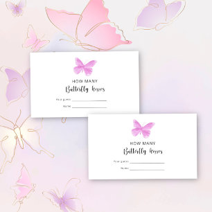 Butterflies - How many butterfly kisses Enclosure Card