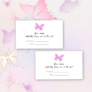 Butterflies - How many butterfly kisses Enclosure Card