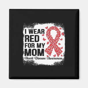 Butterflies I Wear Red For My Mum Heart Disease Aw Magnet
