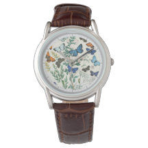 Butterflies Illustration on a Watch