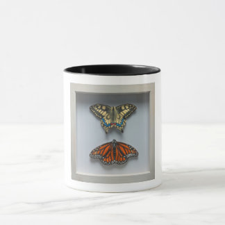 Butterflies 'in a frame' Entomology mug