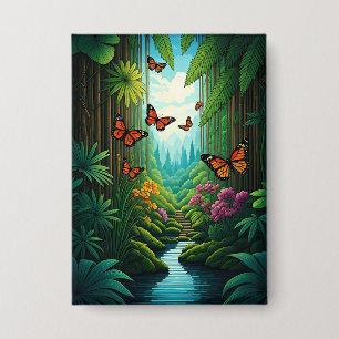 Butterflies in a Lush Jungle