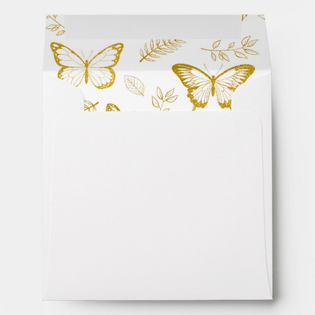 Butterflies in Bloom Envelope (Back (Bottom))