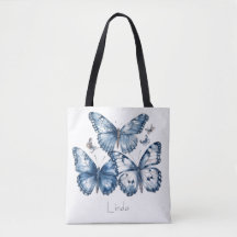 Butterflies in Delft Blue