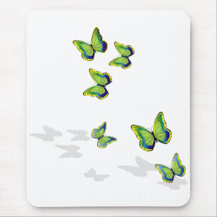 Butterflies in flight mouse pad