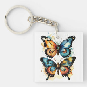 Butterflies In Nature Key Ring