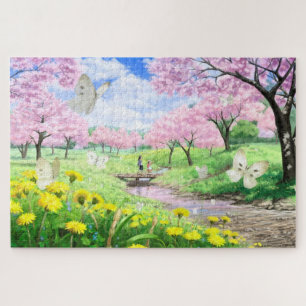 Butterflies in Spring Jigsaw Puzzle
