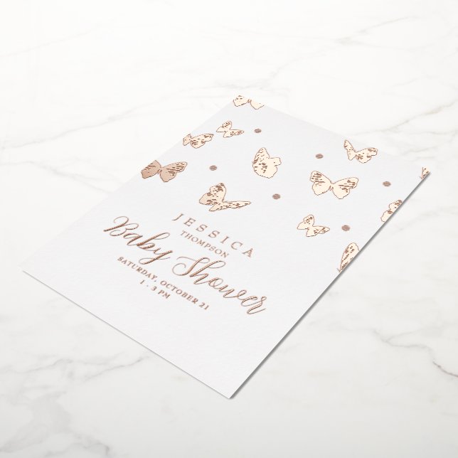 Butterflies in the Air Baby Shower Rose (Rotated)