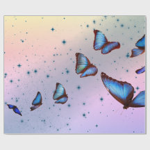 BUTTERFLIES IN TWILIGHT Wrapping Paper