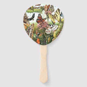 Butterflies Insects Animals Moth Wildlife Hand Fan