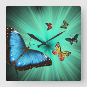 Butterflies Journey Wall Clock