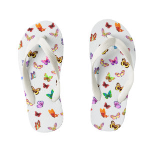 Butterflies Kids Flip Flops