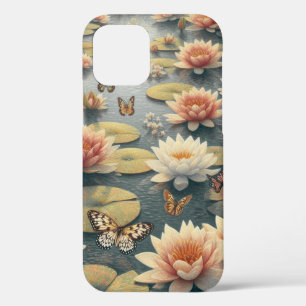 Butterflies Lilies in the Lake iPhone 12 Case