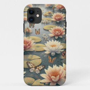 Butterflies Lilies in the Lake iPhone 11 Case
