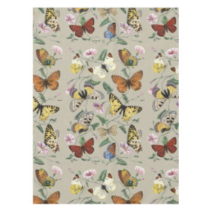 Butterflies & Moths Nature Illustration Collection Tablecloth