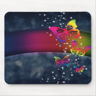 Butterflies n Rainbows Mouse Pad