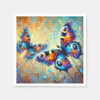 butterflies napkin