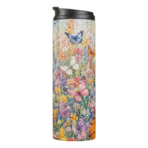 Butterflies of Paradise – A Colourful Wildflower Thermal Tumbler