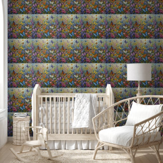 Butterflies of Paradise – A Colourful Wildflower Wallpaper