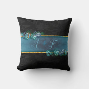 Butterflies of Paradise/Tropical Turquoise Splash Cushion