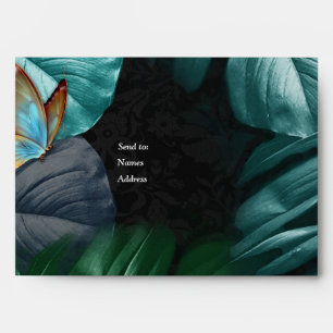 Butterflies of Paradise/Tropical Turquoise Splash Envelope
