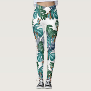 Butterflies of Paradise/Tropical Turquoise Splash Leggings