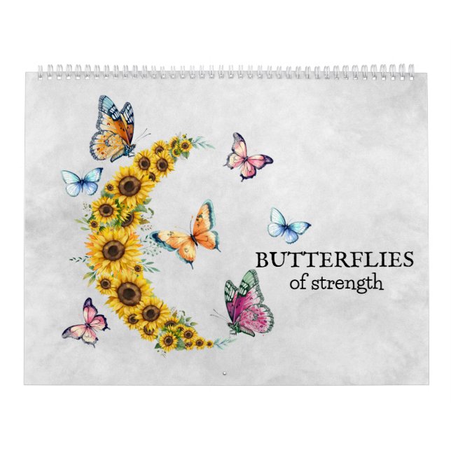 BUTTERFLIES of Strength Calendar (Cover)