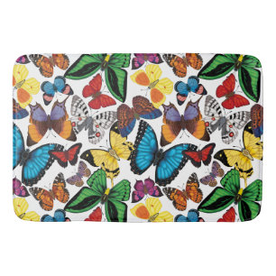 Butterflies of the World Bath Mat