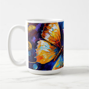 Butterflies Oil Painting Style design 3 Coffee Mug
