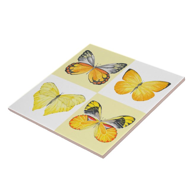 Butterflies on a Ceramic Tile ( 2 ) (Side)