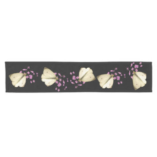 Butterflies on Flowers Short Table Runner