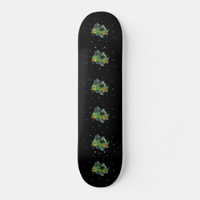 Butterflies on Leaves Skateboard (Front)