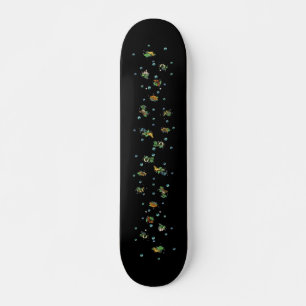 Butterflies on Leaves Skateboard
