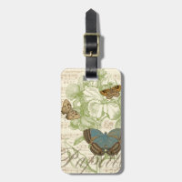 Butterflies on Sheet Music with Floral Design