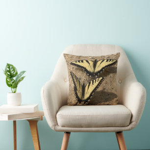 Butterflies on the Beach Throw Pillow