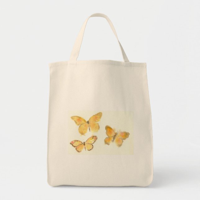 Butterflies Organic Cotton Tote Bag (Front)