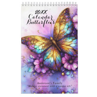 Butterflies Painting Calendar